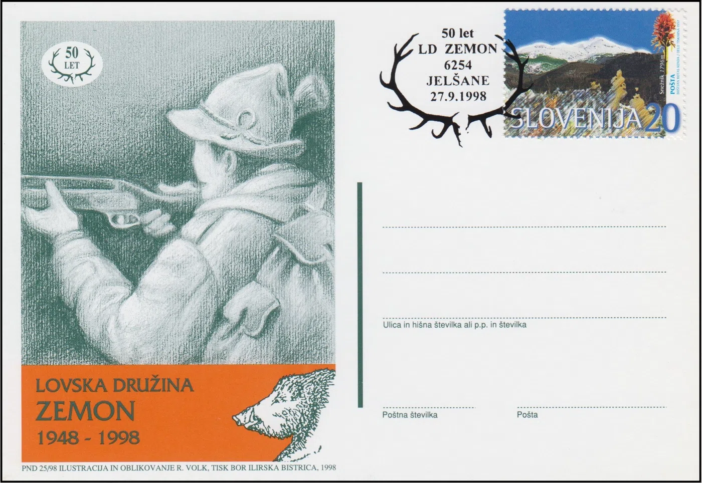 50 LET LOVSKA DRUŽINA ZEMON 1948 - 1998